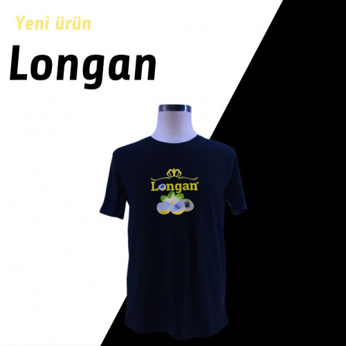 Longan FRUİT Baskılı Rahat Kalıp Pamuklı T-Shirt