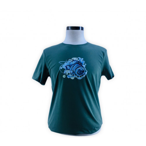 Longan FOTO Baskılı Rahat Kalıp Pamuklı T-Shirt