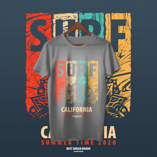 Surf Baskılı T-shirt 